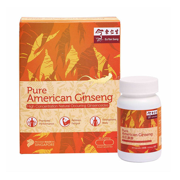 EYS PURE AMERICAN GINSENG CAPS 60 CAPS X 420MG